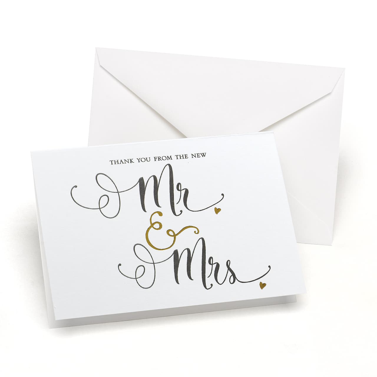 Hortense B. Hewitt Co. Thank You Cards, Mr. & Mrs. Gold Ampersand